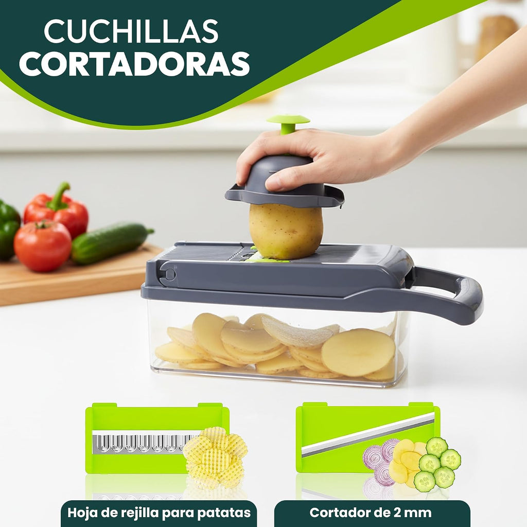 Cortador multifunción de Verduras 16 en 1 Mandolina de Cocina Profesional