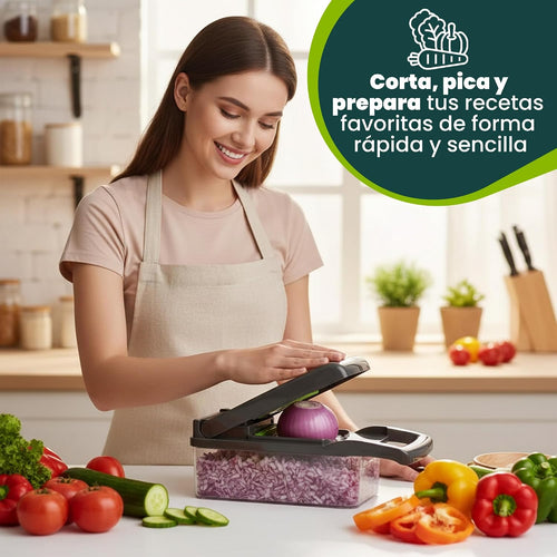 Cortador multifunción de Verduras 16 en 1 Mandolina de Cocina Profesional