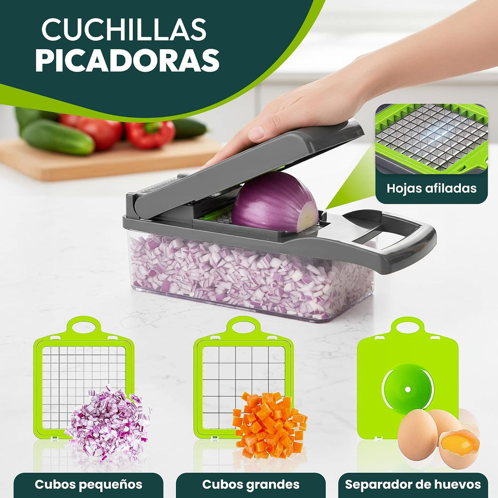 Cortador multifunción de Verduras 16 en 1 Mandolina de Cocina Profesional