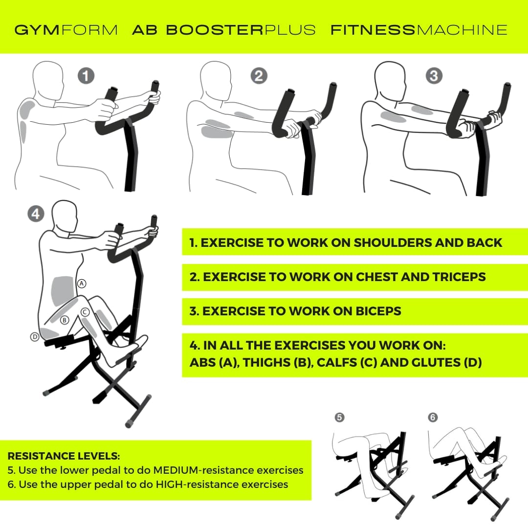 Equipo de Musculación y abdominales - AB Booster Plus
